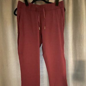 lululemon On the Fly Maroon Ankle Pants